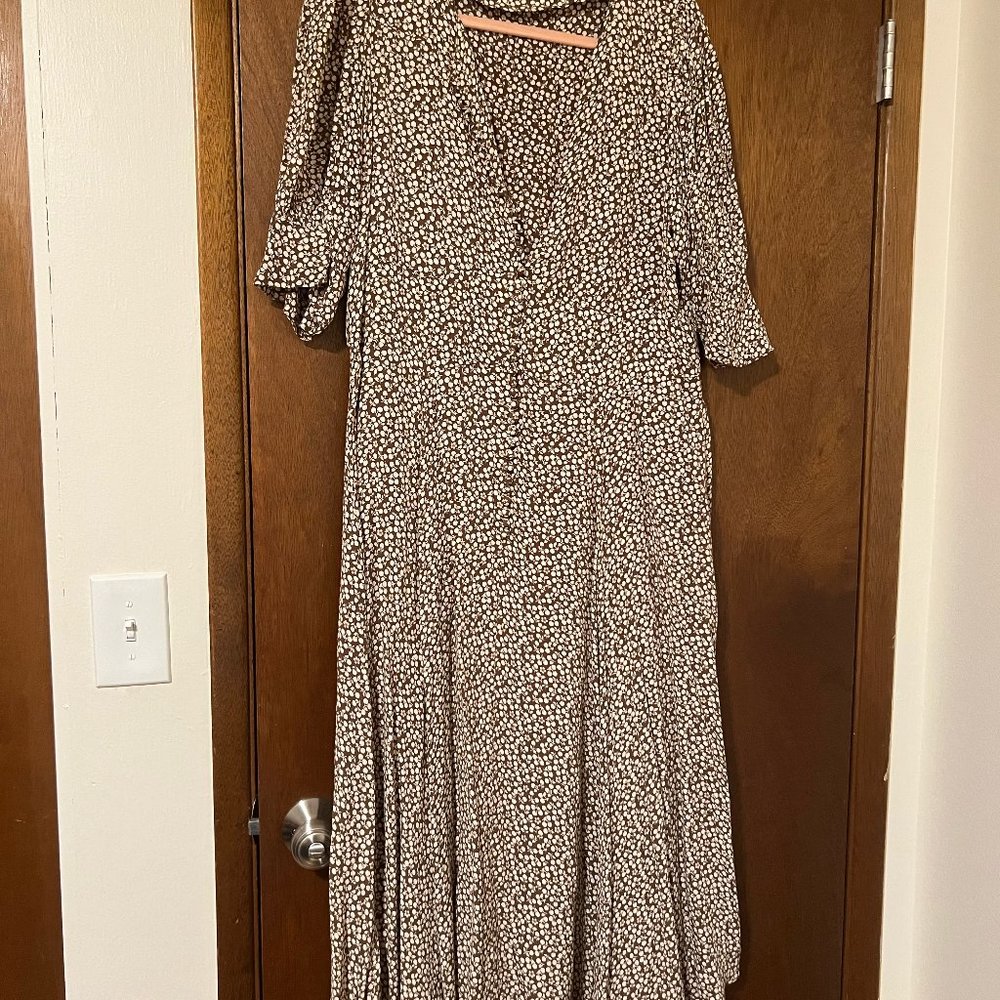 Doen Laurel Dress - Olive Cherry - XL